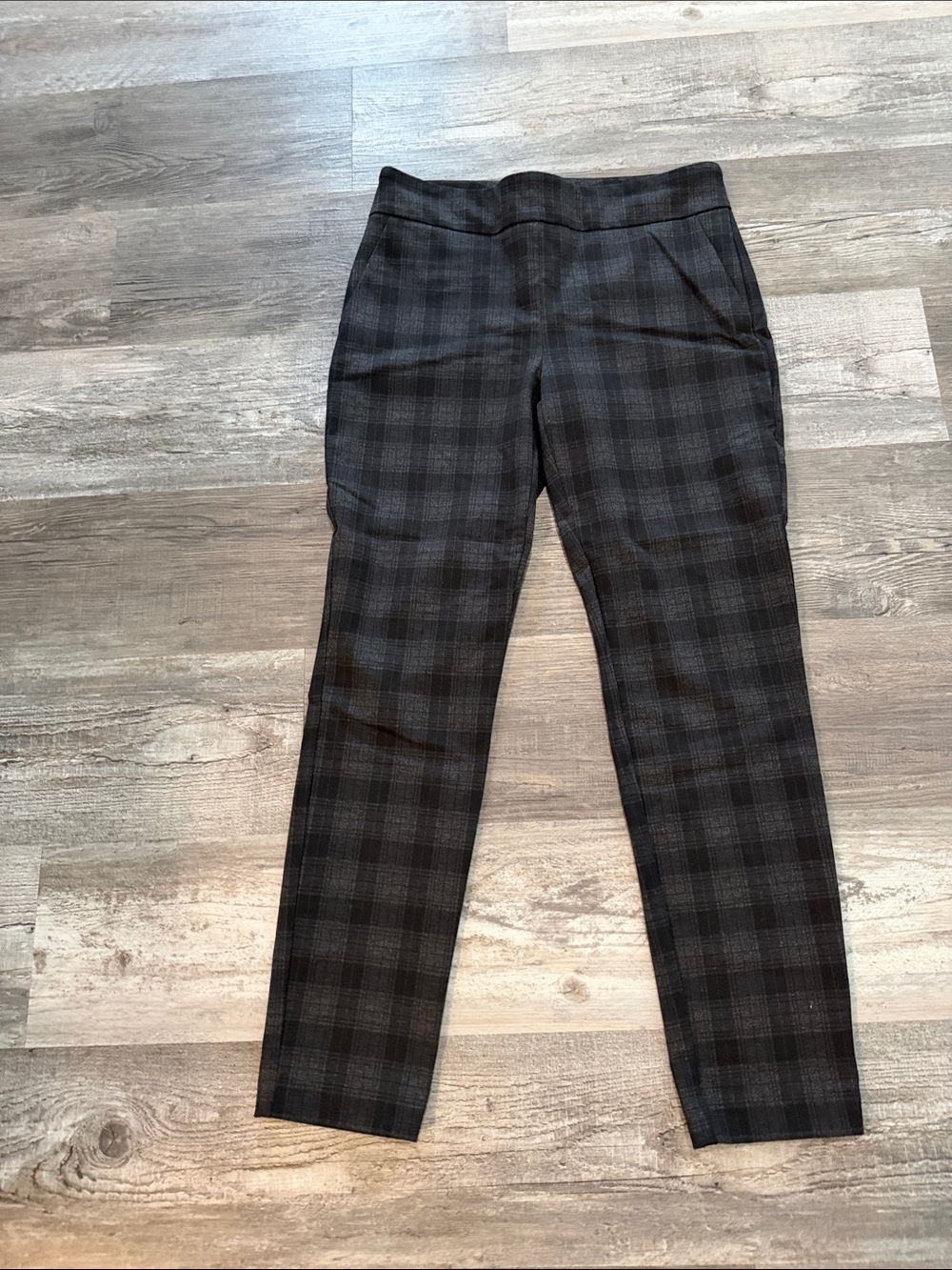 Carolina Belle Black and Gray Plaid Dress Pants
